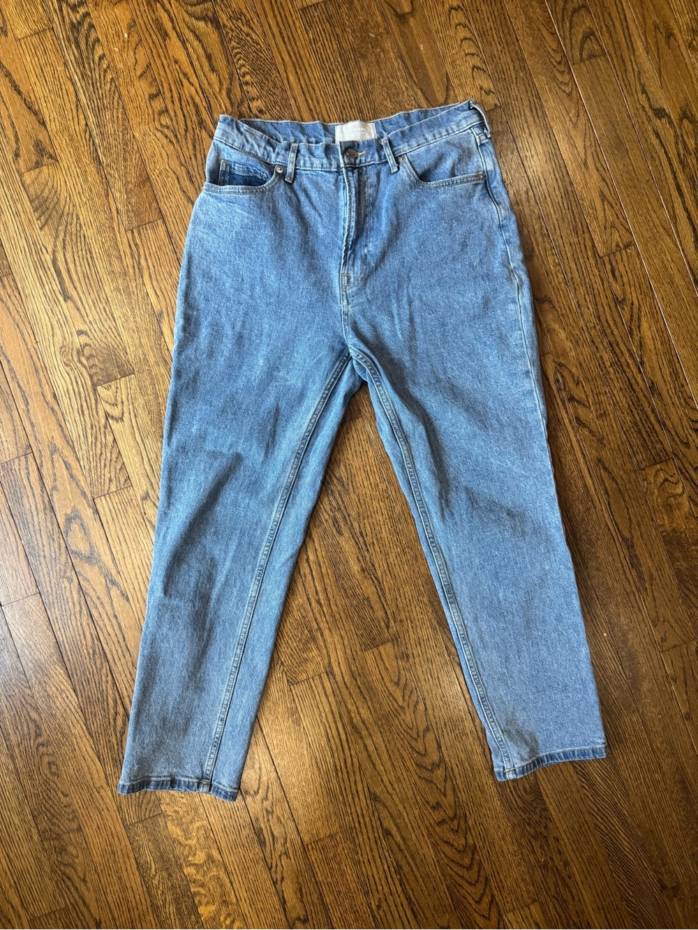 Everlane High-Rise Light Blue Straight Jeans